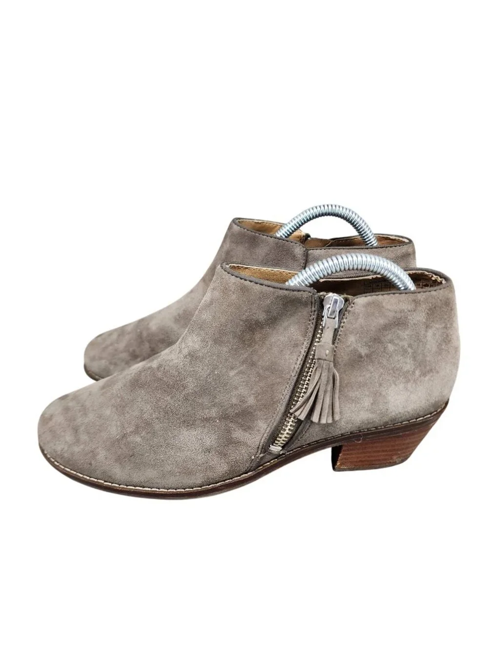 Vionic Shoes Womens Size 8.5 Serena Taupe Brown Suede Ankle Boots *Read*